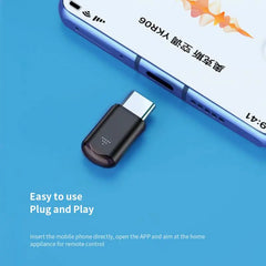Type-C Micro USB Smart IR Remote Control Phone APP Mini Adapter